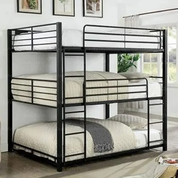 تخت خواب سه طبقه فلزی دورمی مدل AD41